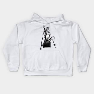 Guitar girl Kids Hoodie